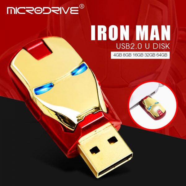 USB Iron Man, en la vuelta al cole tus archivos los protegerá un superhéroe.